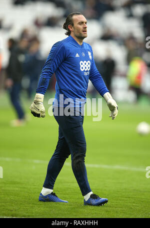 Birmingham City Il portiere Lee Camp durante la Emirates FA Cup, terzo round corrispondono a Londra Stadium. Foto Stock