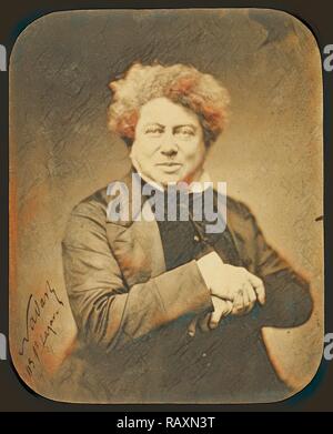 Alexander Dumas [père] (1802-1870) / Alexandre Dumas, Nadar [Gaspard Félix Tournachon], Francese, 1820 - 1910, 1855 reinventato Foto Stock