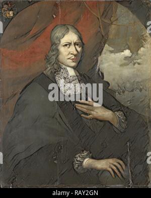 Ritratto di Rycklof van Goens, Governatore Generale, attribuito a Martin Palin, 1680 - 1700. Reinventato Foto Stock