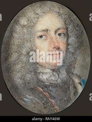 Johan Willem Friso, 1687-1711, principe di Orange-Nassau, anonimo, c. 1710, Ritratto miniatura. Reinventato Foto Stock