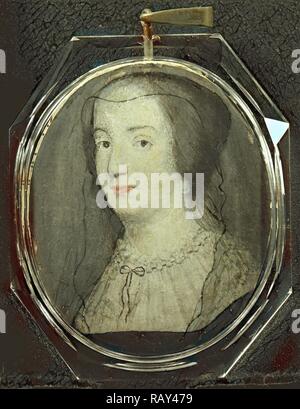 Amalia van Solms, 1602-75, vedova di prins Frederik Hendrik, anonimo, c. 1647 - c. 1650, Ritratto reinventato in miniatura Foto Stock