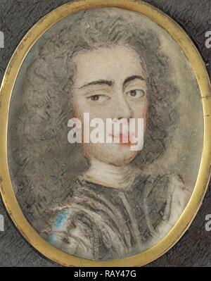 Johan Willem Friso, 1687-1711, principe di Orange-Nassau, anonimo, c. 1710, Ritratto miniatura. Reinventato Foto Stock