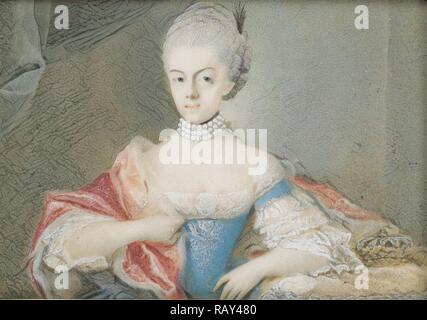 Frederika Sophia Wilhelmina, 1751-1820, principi di Prussia, moglie di Prins Willem V, anonimo, 1765 - 1767 reinventato Foto Stock