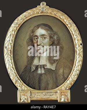 Ritratto di Johan de Witt, Grand Pensionary di Olanda, Jan Maurits Quinkhard, 1723 - 1771. Reinventato Foto Stock