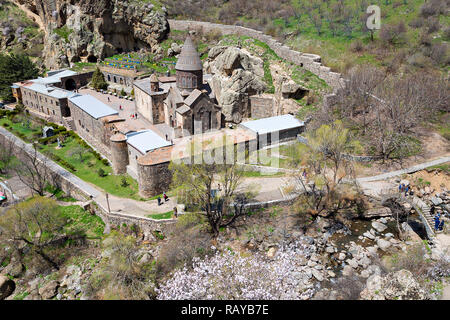 Monastero di Geghard in Armenia Foto Stock