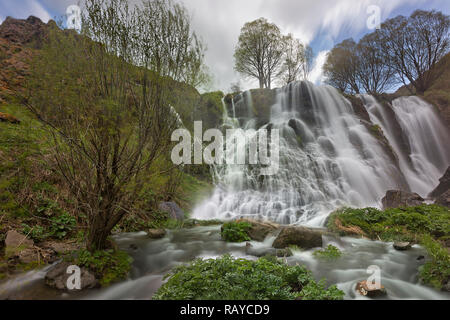 Cascate di Shaki vicino alla città di Goris in Armenia. Foto Stock
