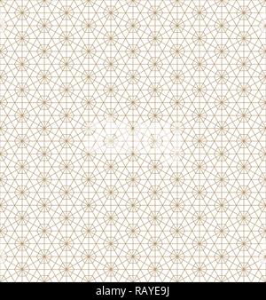 Bellissima Seamless pattern giapponese kumiko per shoji schermo grande design per un qualsiasi scopo.tradizionale giapponese, parete shoji.Le linee sottili. Illustrazione Vettoriale