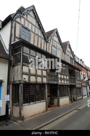 Raynalds mansion in Much Wenlock, Shropshire, Inghilterra, Regno Unito. Foto Stock