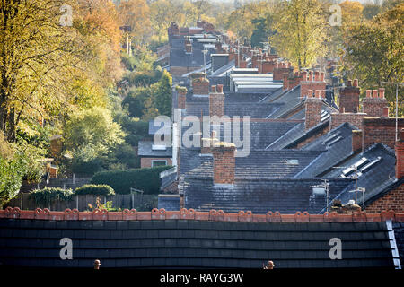 Autunno vista sopra i tetti in vendita in gtr manchester Foto Stock