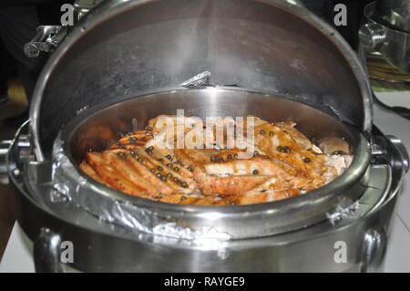 La barbecue buffet per il matrimonio e tutte le parti Foto Stock