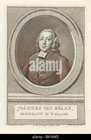 Ritratto di Giovanni Spaan, Jacob Houbraken, weduwe Jacobus Loveringh & Johannes Allart, 1776. Reinventato Foto Stock