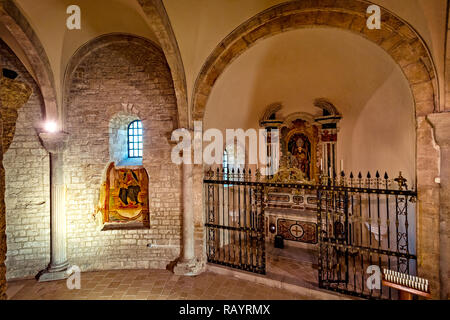 Italia Basilicat Acerenza cappella cattedrale di San Canio Foto Stock