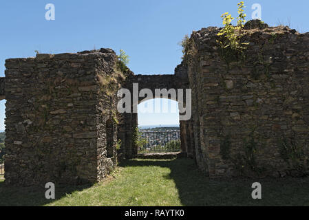 Le rovine del castello Konigstein Taunus, vista interna, Hesse,Germania Foto Stock