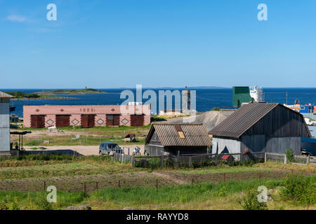 SOLOVKI, Repubblica di Carelia, Russia - 25 giugno 2018: Villaggio Solovetsky sull isola Solovki. L'Arcipelago di Solovetsky, regione di Arkhangelsk, Russia Foto Stock