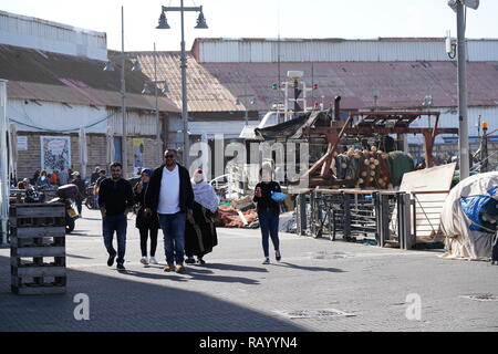 Inverno a Yaffa/Yafo in una giornata di sole Foto Stock