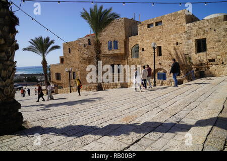 Inverno a Yaffa/Yafo in una giornata di sole Foto Stock