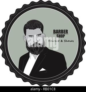 Logo Barber Shop Illustrazione Vettoriale