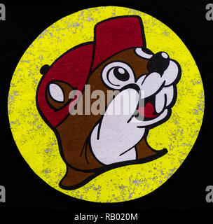 La BUC-ee è una catena di grandi magazzini situati in Texas. La società è di proprietà di Arco "Beaver" Aplin III e Don Wasek. Foto Stock