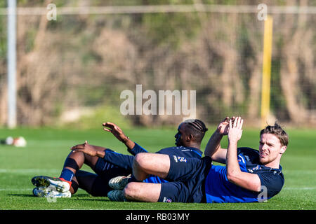 LA MANGA, Spanje, 05-01-2019, calcio, La Manga Club Resort, olandese eredivisie, stagione 2018/2019, SC Heerenveen player Ben Rienstra, durante il training camp Heerenveen in La Manga 5-01-2019, Foto Stock