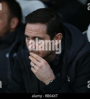 FRANK LAMPARD, Derby County Manager, Derby County v SOUTHAMPTON, Emirati FA Cup 3RD ROUND, 2019 Foto Stock
