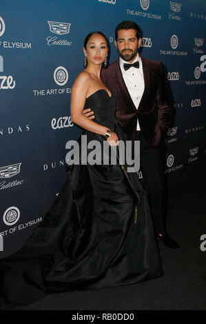 In California, Stati Uniti d'America. 5° gennaio 2019. Cara Santana e Jesse Metcalfe assiste il cielo, presentato dalla tecnica di Elysium, il 5 gennaio 2019 a Los Angeles, California. Foto: imageSPACE/MediaPunch Credito: MediaPunch Inc/Alamy Live News Foto Stock