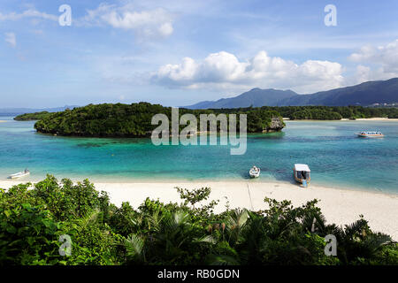 Kabira Bay, Ishigaki Prefettura di Okinawa in Giappone Foto Stock