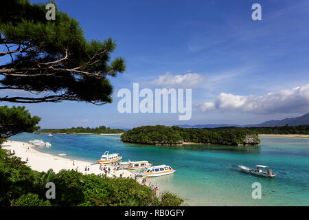 Kabira Bay, Ishigaki Prefettura di Okinawa in Giappone Foto Stock