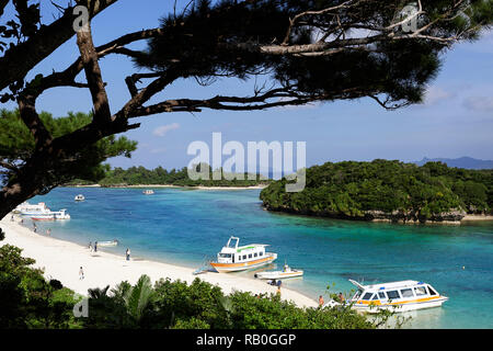 Kabira Bay, Ishigaki Prefettura di Okinawa in Giappone Foto Stock