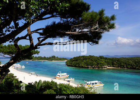 Kabira Bay, Ishigaki Prefettura di Okinawa in Giappone Foto Stock