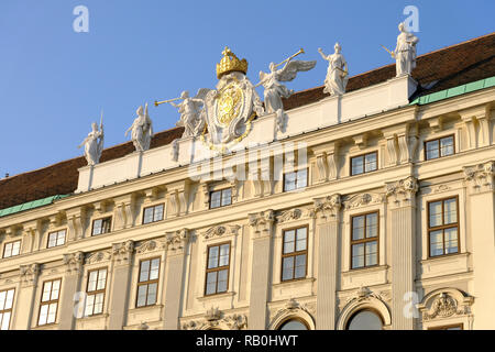 Il Palazzo Imperiale Hofburg di Vienna in Austria Foto Stock