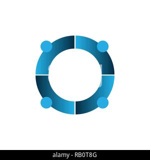 Discussione di gruppo gradiente blu sull'icona color Illustrazione Vettoriale