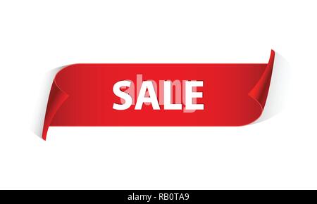 Vendita girare banner Illustrazione Vettoriale