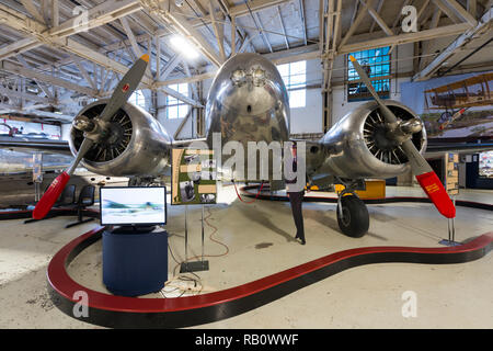 1948 Faggio 18/C-45 Expeditor a Edmonton Aviation Museum Foto Stock