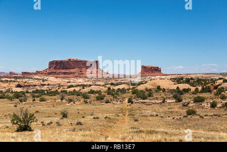 Paesaggio con Route 191 sul modo di Moab Utah Foto Stock