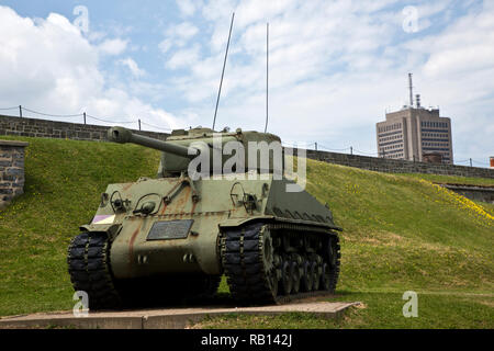 Viste prese entro la CItadelle del Québec in Old Quebec City, in Canada Foto Stock