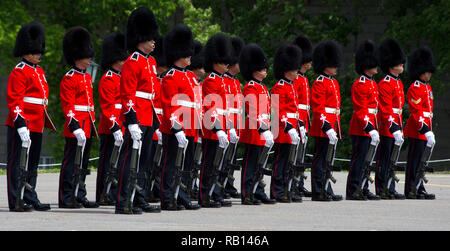 Viste del cambio della guardia in La Citadelle, Québec, Canada Foto Stock