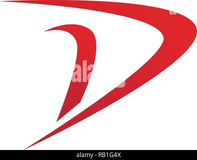 D il logo e il simbolo fast Illustrazione Vettoriale