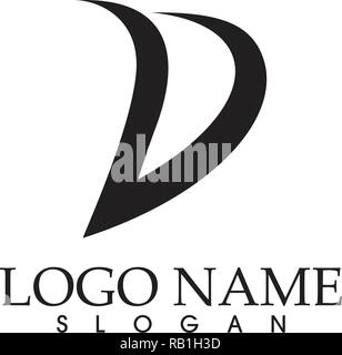 D il logo e il simbolo fast Illustrazione Vettoriale
