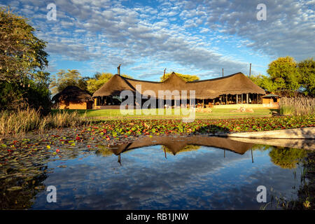 L'Okonjima Bush Camp, l'Okonjima Riserva Naturale, Namibia, Africa Foto Stock