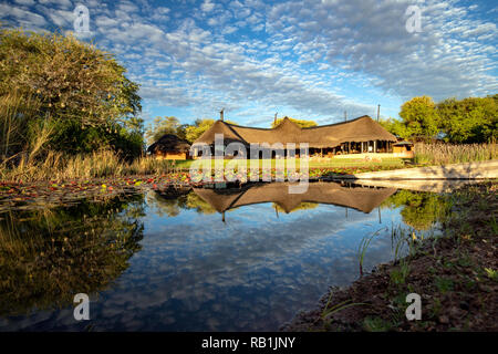 L'Okonjima Bush Camp, l'Okonjima Riserva Naturale, Namibia, Africa Foto Stock