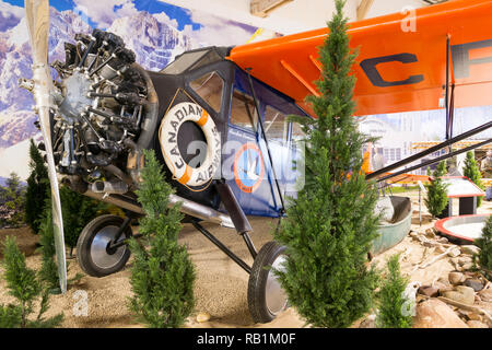 Fairchild a Edmonton Aviation Museum Foto Stock