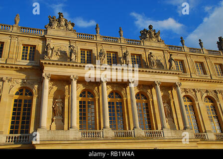 Versailles, Parigi, vista del palazzo dal giardino Foto Stock