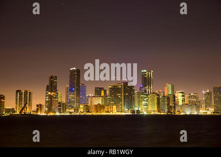 Il centro di tutta la baia di Biscayne, Hobie Island Beach Park, Miami, Florida Foto Stock