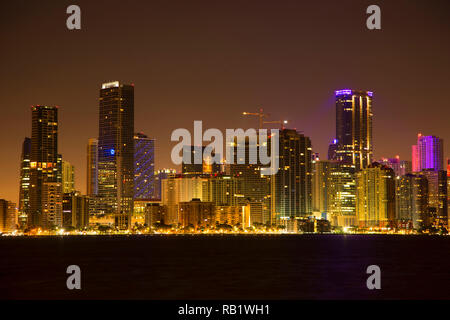 Il centro di tutta la baia di Biscayne, Hobie Island Beach Park, Miami, Florida Foto Stock