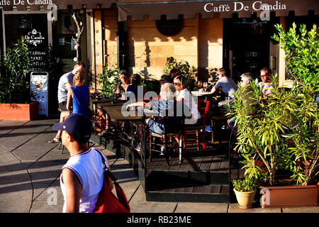 Café bar Cagliari Sardegna Italia Foto Stock