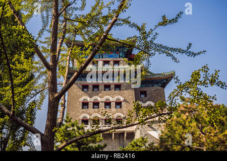 Cina Pechino Qianmen vecchia strada dello shopping. Vecchie strade di Pechino Foto Stock