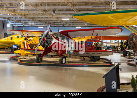 1931 Waco UIC a Edmonton Aviation Museum Foto Stock