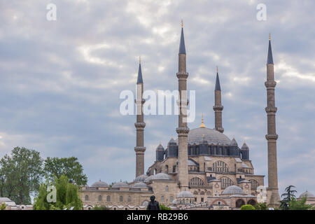 Vista esterna della moschea Selimiye, Edirne, Turchia. Foto Stock