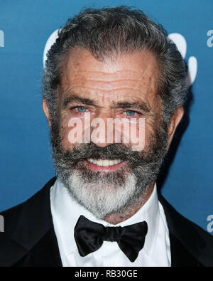 LOS ANGELES, Stati Uniti d'America - 05 gennaio: attore Mel Gibson arriva all'arte di Elysium's 12th Annual Heaven gala tenutosi in un luogo privato il 5 gennaio 2019 a Los Angeles, California, Stati Uniti. (Foto di Xavier COLLIN/Image Press Agency) Credito: Image Press Agency/Alamy Live News Foto Stock