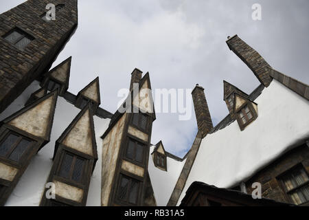 Osaka, Giappone. 31 Dic, 2018. La parte della struttura del mondo di Wizarding di Harry Potter si può osservare presso gli Universal Studios di Osaka in Giappone. Lunedì 31 Dicembre, 2018. Foto di: Ramiro Agustin Vargas Tabares Credito: Ramiro Agustin Vargas Tabares/ZUMA filo/Alamy Live News Foto Stock